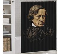 RRTYVFD Rideaux de Douche Friedrich Hegel, résistants à la moisissure, lavables et élégants, pour Salle de Bain ou pièce Humide, 163 x 180 cm (64,17 x 70,87 Pouces)