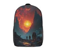 RRTYVFD Sac à dos enfant « Astronaute sur une nouvelle planète », grand format (17 pouces), idéal pour les écoliers, les garçons, les filles et les adolescents.