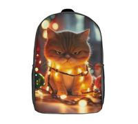 RRTYVFD Sac à dos enfant imprimé Hong Kong 3D, idéal pour l'école, 43 cm (17 pouces).