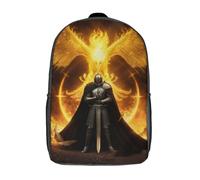 RRTYVFD Sac à dos scolaire enfant imprimé en 3D, motif chevalier médiéval III, style décontracté et tendance, grande capacité, idéal pour les voyages et les livres (17 pouces).