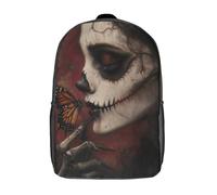 RRTYVFD Sac à dos scolaire imprimé en 3D « Le silence entre la vie et la mort » pour garçons et filles, style décontracté et tendance, idéal pour l'école ou les voyages (17 pouces).