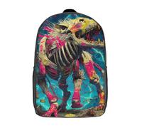 RRTYVFD Sac à dos scolaire imprimé en 3D Neon Howl - Le dernier gardien du chaos, pour garçons et filles, style décontracté et tendance, idéal pour l'école ou les voyages, 43 cm (17 pouces).