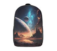 RRTYVFD Sac à dos scolaire pour enfants Beyond The Galaxy Kids, 43 cm (17 pouces), sac à dos de voyage décontracté pour garçons et filles, grande capacité, 43 cm (17 pouces)