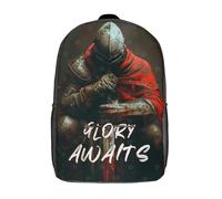 RRTYVFD Sac à dos scolaire pour enfants imprimé en 3D « La gloire vous attend » : grande capacité, idéal pour les voyages et les livres. Sac à dos tendance de 43 cm (17 pouces).