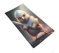 RRTYVFD Serviettes Mad Chick with Sword Bah, absorbantes et à séchage Rapide, pour Le Nettoyage et Le Massage du Corps (Hommes et Femmes), 35 x 73 cm