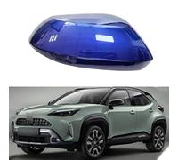 RRUFD Coque De Rétroviseur pour Toyota Yaris Cross 2020-2024, Matériau ABS Résistant Auto Couvercle De Protection De Rétroviseur Garniture,H Right-Blue