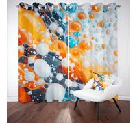 RRUxiia Rideau Occultant Peinture Artistique Rideaux Impression Abstraite Rideau Occultant Opaque Lot De 2 Occultant Draperies Opaque À Oeillets pour Chambre Salon 140Lx200Hcm