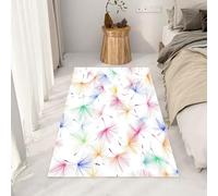 RRUxiia Tapis Salon Lavable 160x230cm Pissenlit Coloré Carpet Doux pour Chambre Imprimés Végétaux Dessins Animés Paillasson Interieur Rectangle Antidérapant pour Cuisine, Descente de Lit