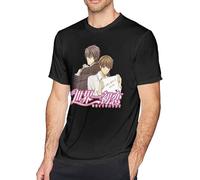 RRWDXSF Sekaiichi Hatsukoi Men's Short Sleeve T-Shirt Manches Courtes(3X-Large)