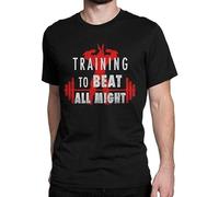 RRWDXSF Training to Beat All Might T-Shirt Manches Courtes(Large)