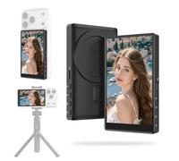 RRWKJ Vlog Écran Selfie, Mini moniteur sans fil pour iPhone/Android Caméra arrière avec support magnétique pour téléphone, caméra arrière de téléphone pour Selfie Vlog Live Streaming sur TikTok
