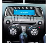 RRX Autocollants en fibre de carbone pour panneau central - Accessoires d'intérieur - Pour console de navigation - Pour Chevrolet Camaro 5ème génération 2010 2011 - Pour conduite à gauche - Noir