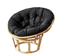 RRXEOUU Coussin de Chaise Papasan Rond et imperméable, pour balancelle Suspendue, intérieur ou extérieur, Cour, Jardin, Coussin d'assise épais et Doux, sans Chaise