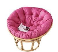 RRXEOUU Coussin de Chaise Papasan Rond et imperméable, pour balancelle Suspendue, intérieur ou extérieur, Cour, Jardin, Coussin d'assise épais et Doux, sans Chaise