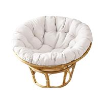 RRXEOUU Coussin de Chaise Papasan Rond et imperméable, pour balancelle Suspendue, intérieur ou extérieur, Cour, Jardin, Coussin d'assise épais et Doux, sans Chaise
