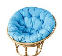 RRXEOUU Coussin de Chaise Papasan Rond et imperméable, pour balancelle Suspendue, intérieur ou extérieur, Cour, Jardin, Coussin d'assise épais et Doux, sans Chaise