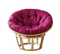 RRXEOUU Coussin de Chaise Papasan Rond et imperméable, pour balancelle Suspendue, intérieur ou extérieur, Cour, Jardin, Coussin d'assise épais et Doux, sans Chaise