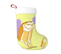 rrxnbcgg Chaussettes de Noël en forme de hibou debout pour cheminée avec idées cadeaux, traditions familiales festives, cadeaux pour elle