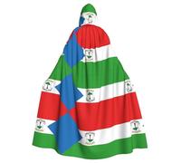 rrxnbcgg Drapeau de la Guinée équatoriale - Cape à capuche en polyester entièrement imprimée, confortable et durable, adaptée pour Halloween et autres fêtes à thème et scènes de scène