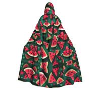 rrxnbcgg Dream Watermelon Cape à capuche en polyester entièrement imprimée, confortable et durable, adaptée pour Halloween et autres fêtes à thème et scènes de scène