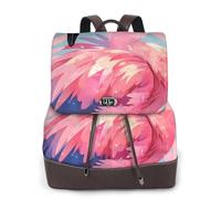 rrxnbcgg Flamingo Head Sac à dos pour femme imperméable antivol léger PU tendance voyage multifonction sac à main sac à main sac à dos