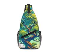 rrxnbcgg Growing Tree Cross Sac de poitrine en diagonale pour homme pour téléphone, voyage, festival et quotidien