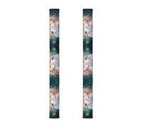 rrxnbcgg Housse de porte en néoprène lavable avec fleurs et papillons, convient pour les poignées d'appareils de cuisine.
