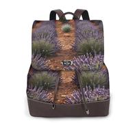 rrxnbcgg Lavender fields Sac à dos imperméable antivol léger PU tendance voyage polyvalent sac à bandoulière sac à main sac à dos