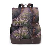 rrxnbcgg Lavender is fields Sac à dos imperméable antivol léger PU tendance voyage polyvalent convertible sac à main sac à main sac à dos