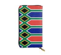 rrxnbcgg Portefeuille de voyage pour femme avec fermeture éclair sur le pourtour du drapeau de l'État du Tennessee, Drapeau Afrique du Sud, One Size