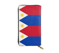 rrxnbcgg Portefeuille de voyage pour femme avec fermeture éclair sur le pourtour du drapeau de l'État du Tennessee, Drapeau des Philippines, One Size