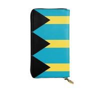 rrxnbcgg Portefeuille pour femme avec motif drapeau du Sénat de Brême - Grande capacité - Fermeture éclair, Drapeau des Bahamas, One Size