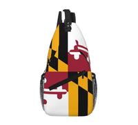 rrxnbcgg Sac de poitrine en diagonale avec drapeau de l'État du Maryland pour homme, pour téléphone, voyage, festival et quotidien