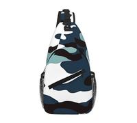 rrxnbcgg Sac de poitrine motif camouflage marin en diagonale pour homme, pour téléphone, voyage, festival et quotidien