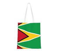 rrxnbcgg Sac fourre-tout en toile avec drapeau de la Guyane, peut être porté à la main ou sur l'épaule, pour les voyages, le travail, la salle de sport
