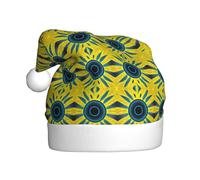 rrxnbcgg Spot Art Chapeau de Noël en peluche imprimé pour adulte, vacances spéciales de Noël avec atmosphère festive.