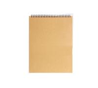 RRYPBOVG Carnet Spirale Carnet de croquis d'art en papier kraft 160 g/m², spirale, fournitures scolaires, de bureau, bloc-notes, papeterie(A4-top)