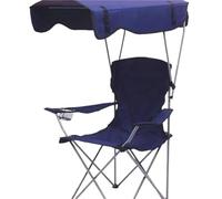 RRYPBOVG Chaise De Réalisateur Pliante Chaise De Directeur De Dortoir Extérieur Portable avec Auvent Chaise De Sieste De Plage Chaise Pliante De Camping(Deep Blue)