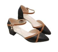 RRYPBOVG Chaussures Femme Mariage Chaussures à Talons carrés et Boucle for Femmes, élégantes, idéales for Le Bureau ou Les Loisirs(Color 04,40)