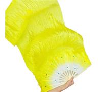 RRYPBOVG Éventail De Danse Orientale Éventails Longs colorés allongeant Les voiles Ventilateur en Soie Accessoires de Performance sur scène Femmes Ventilateur de Poche de Danse du Ventre(Color-07)