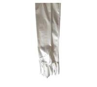 RRYPBOVG Gants Femme 2 Paires De Gants De Mariage en Satin À Longs Doigts Et Coudes Blancs for Mariée, Soirée, Bal, Costume, Mode, Noir, Rouge, Ivoire, Gris, for Femmes(Ivory)