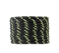 RRYPBOVG Lacets De Chaussures De Randonnée 4 paires de lacets de baskets à motif en spirale à points ronds bloc de couleur rétro for chaussures d'entraînement lacets de chaussures(Black green,160cm)