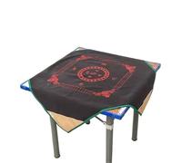 RRYPBOVG Mahjong Nappe de Tapis de Mahjong silencieuse for la Maison, Jeu de société en Cuir PU Mah-Jong, réduit Le Bruit(Black)