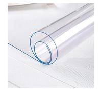 RRYPBOVG Nappe Transparente PVC Transparent Table Mat Waterproof, Oil-Resistant Soft Glass for Indoor/Outdoor Dining and Coffee Tables(Width 220,Height 50)
