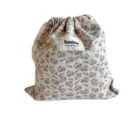 RRYPBOVG Pochon Tissu Sacs de rangement en coton imprimé floral, 3 pièces, for couches, grande taille, emballage cadeau de noël et de mariage, pochettes à cordon en dentelle(Color-02)