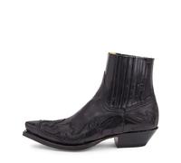 RRYPBOVG Santiag Homme Bottes for hommes, bottines compensées faites à la main for hommes, bottes de cowboy, chaussures en cuir unisexes for hommes, chaussures romaines résistantes(Black,41)