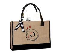 RRYPBOVG Tote Bag Femme Sac à main de voyage en coton naturel pur et chanvre, 1 pièce, grande capacité, sac de Shopping à la mode, sacs à main for hommes et femmes(Brown-O)