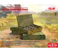 RS-132 Ammunition Boîtes Diorama Accessory 1:3 5 Plastique Model Kit Icm