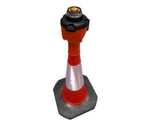 RS-GUIDESYSTEMS RS-GUIDESYSTEMS Cône de guidage orange, longueur de sangle : 9 m, sangle : rouge-blanc, rayée en diagonale Quantité:1