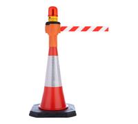 RS-GUIDESYSTEMS RS-GUIDESYSTEMS Embout de cône orange, longueur de sangle : 9 m, sangle : noir-jaune, rayée en diagonale Quantité:1